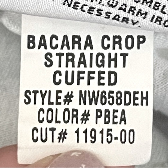 Hudson Bacara Crop Dark Wash Straight Cuff Flap Pocket Jeans Size 26 - Picture 12 of 12